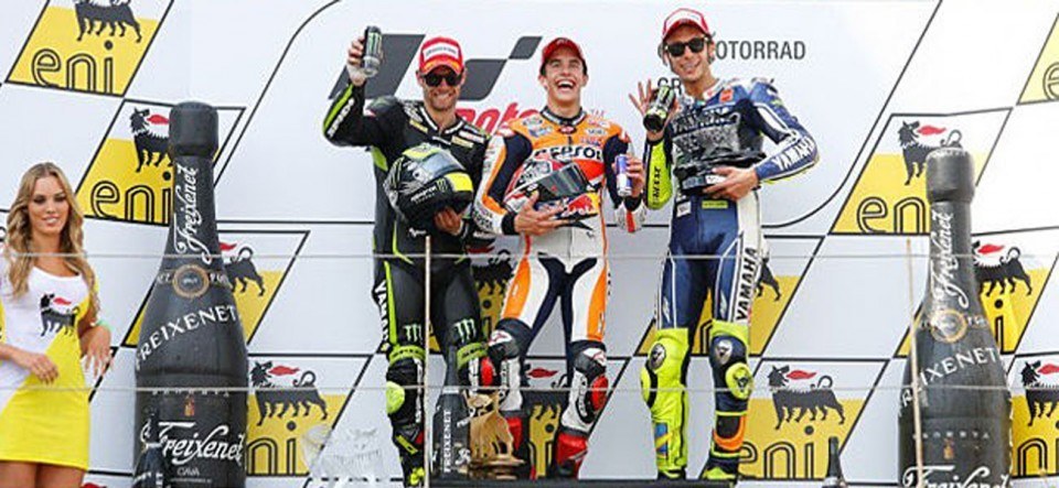 Stefan Bradl Honda, Marc Márquez Repsol y Valentino Rossi Yamaha ganan el Gran Premio de Estados Unidos en Laguna Seca