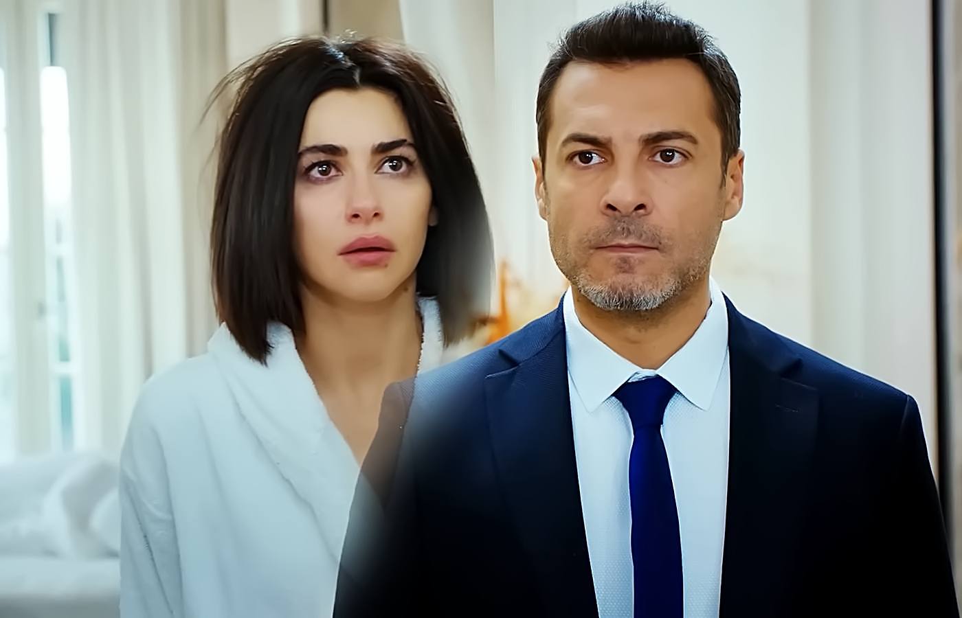 Fotomontaje de Sahika y Kaya enfrentados, en Pecado original