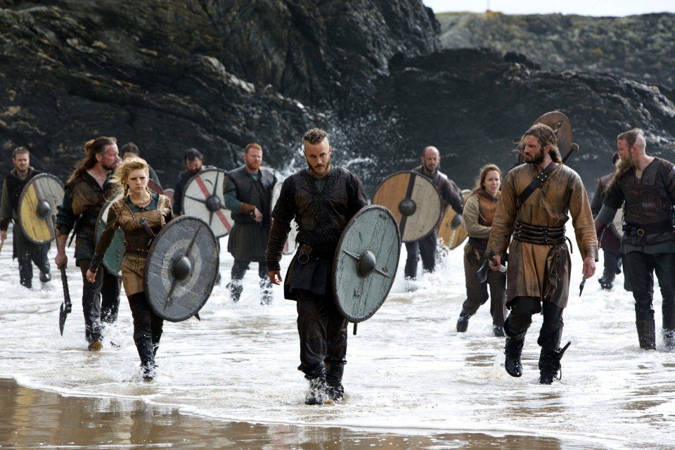 Imagen del episodio de los Vikingos que lideró la noche del martes