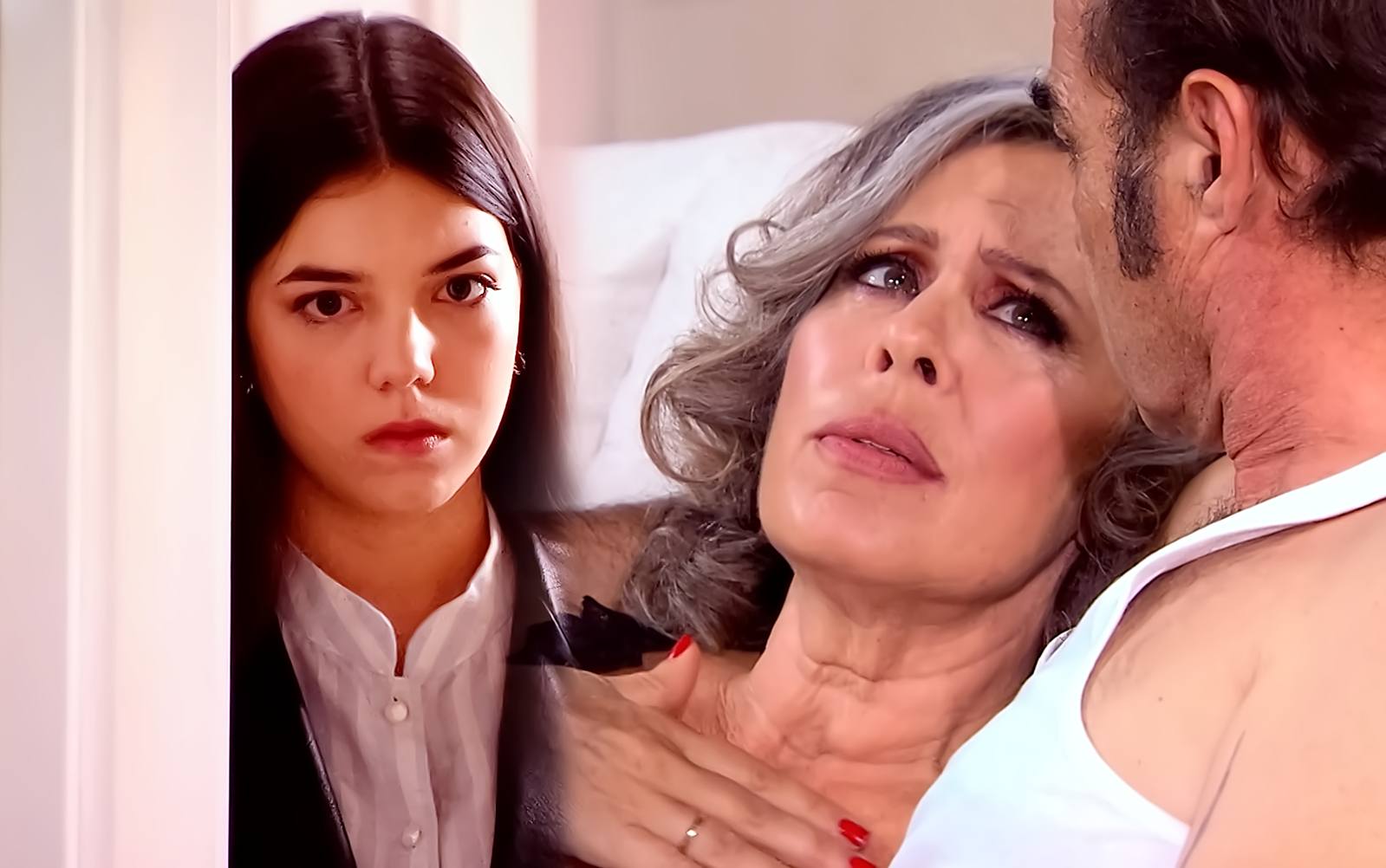 Malena descubre que Elena es amante de Crespo y que se autolesionó para culpar a Lola, en Amar es para siempre