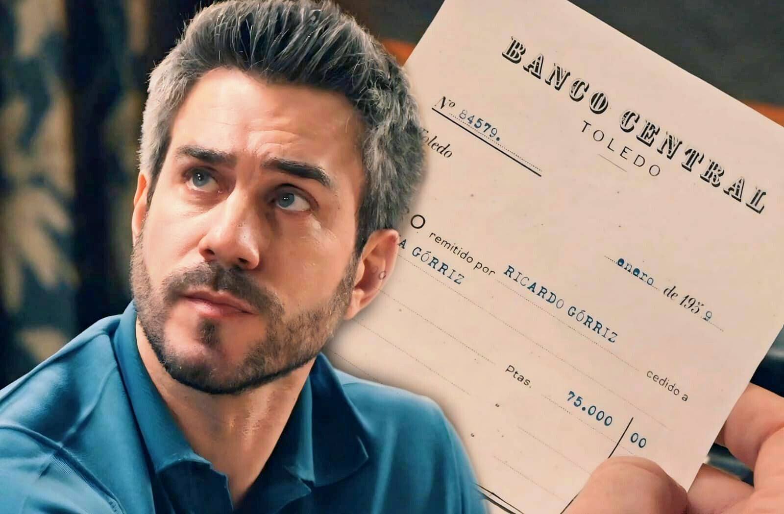 Andrés descubre unos documentos muy sospechosos entre las cosas de Jesús en Sueños de libertad