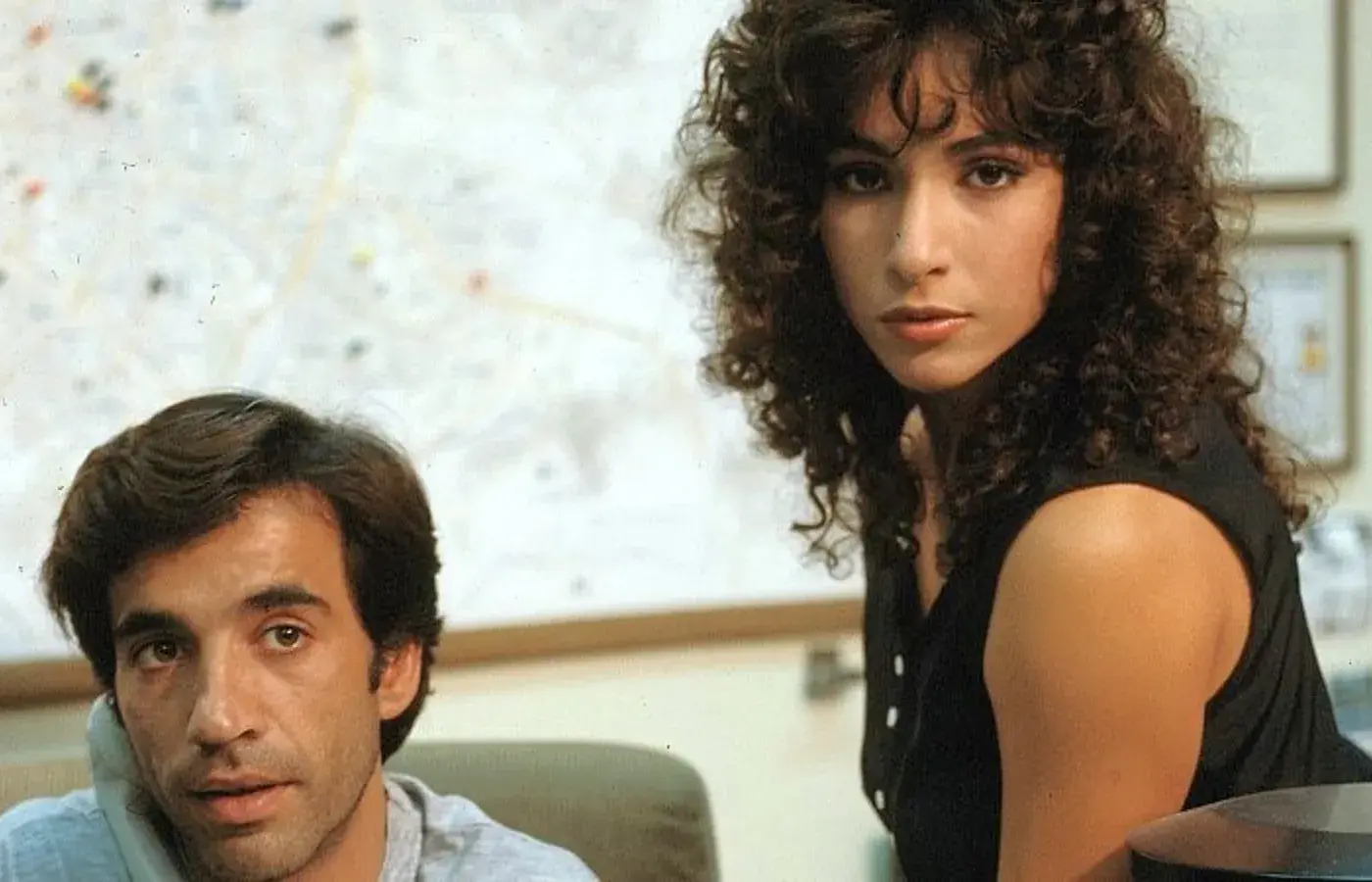 Isabel Serrano e Imanol Arias en Brigada central