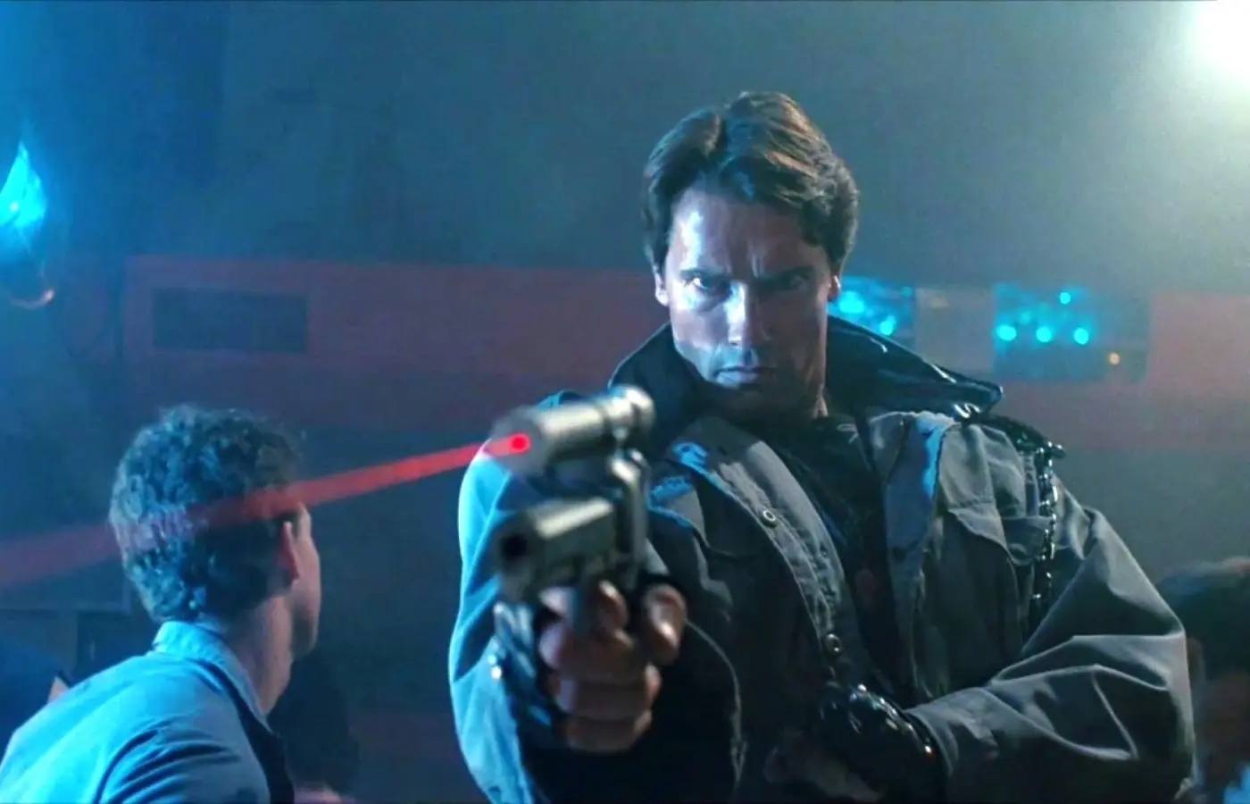 Arnold Schwarzenegger en la película de ciencia ficción Terminator