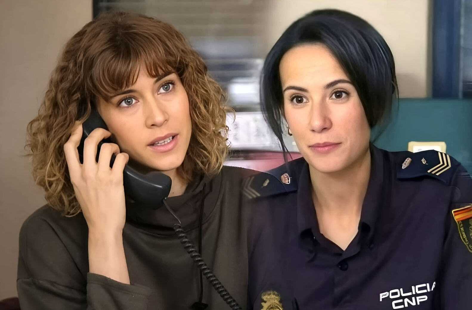 Marta Belmonte y Antea Rodríguez en Servir y proteger