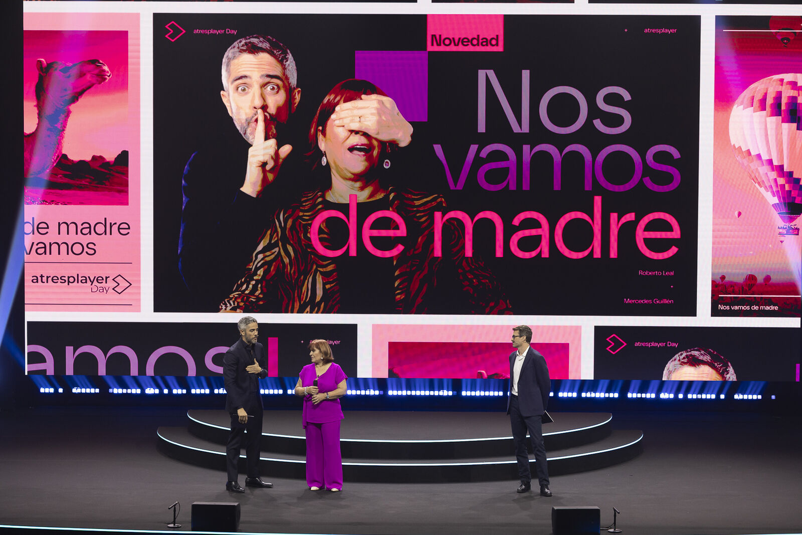 Presentación de Nos vamos de madre durante el atresplayer Day