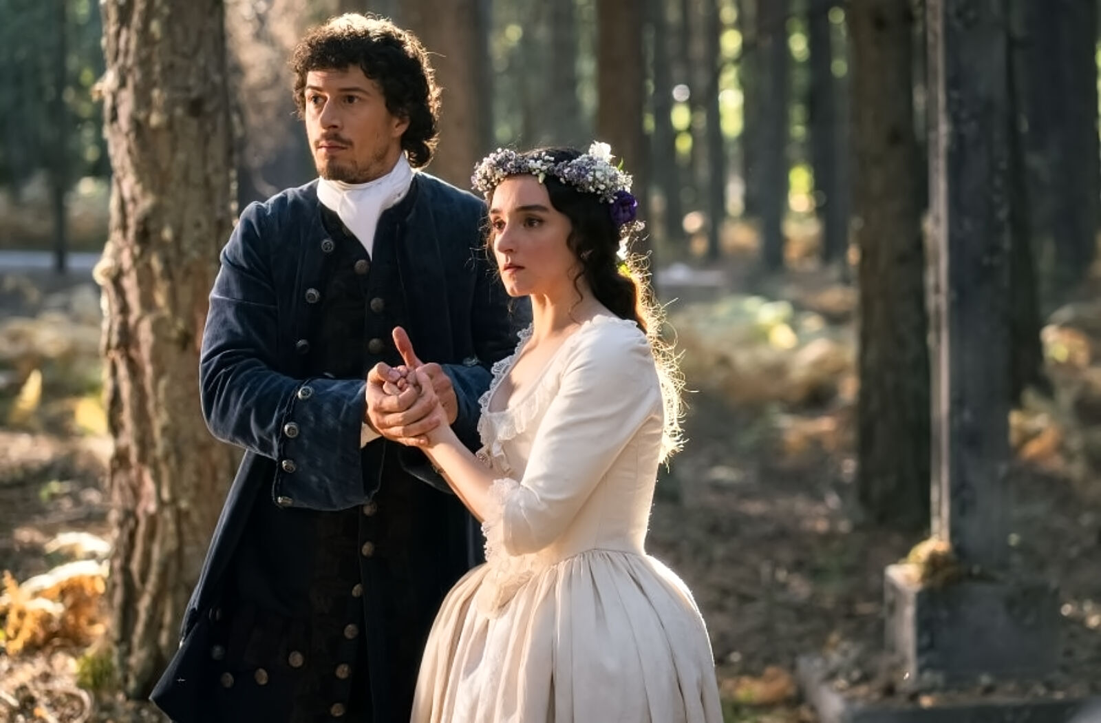 Atanasio y Matilde durante su boda fallida en Valle Salvaje