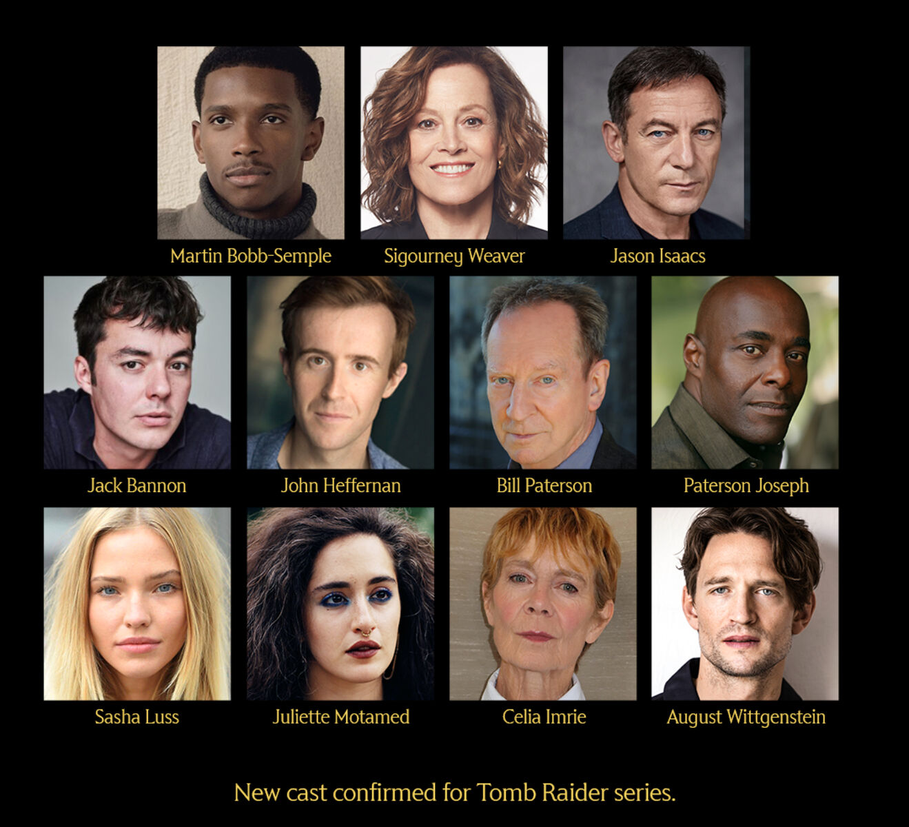 Amazon MGM Studios confirma nuevos miembros del reparto de la próxima serie de Tomb Raider, entre los que se encuentran Sigourney Weaver y Jason Isaac