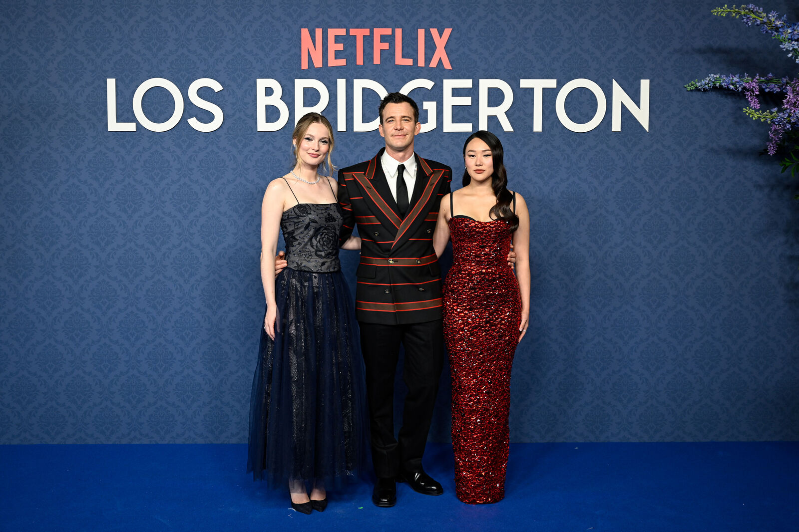 Los protagonistas de Los Bridgerton 4 durante la presentación en Madrid