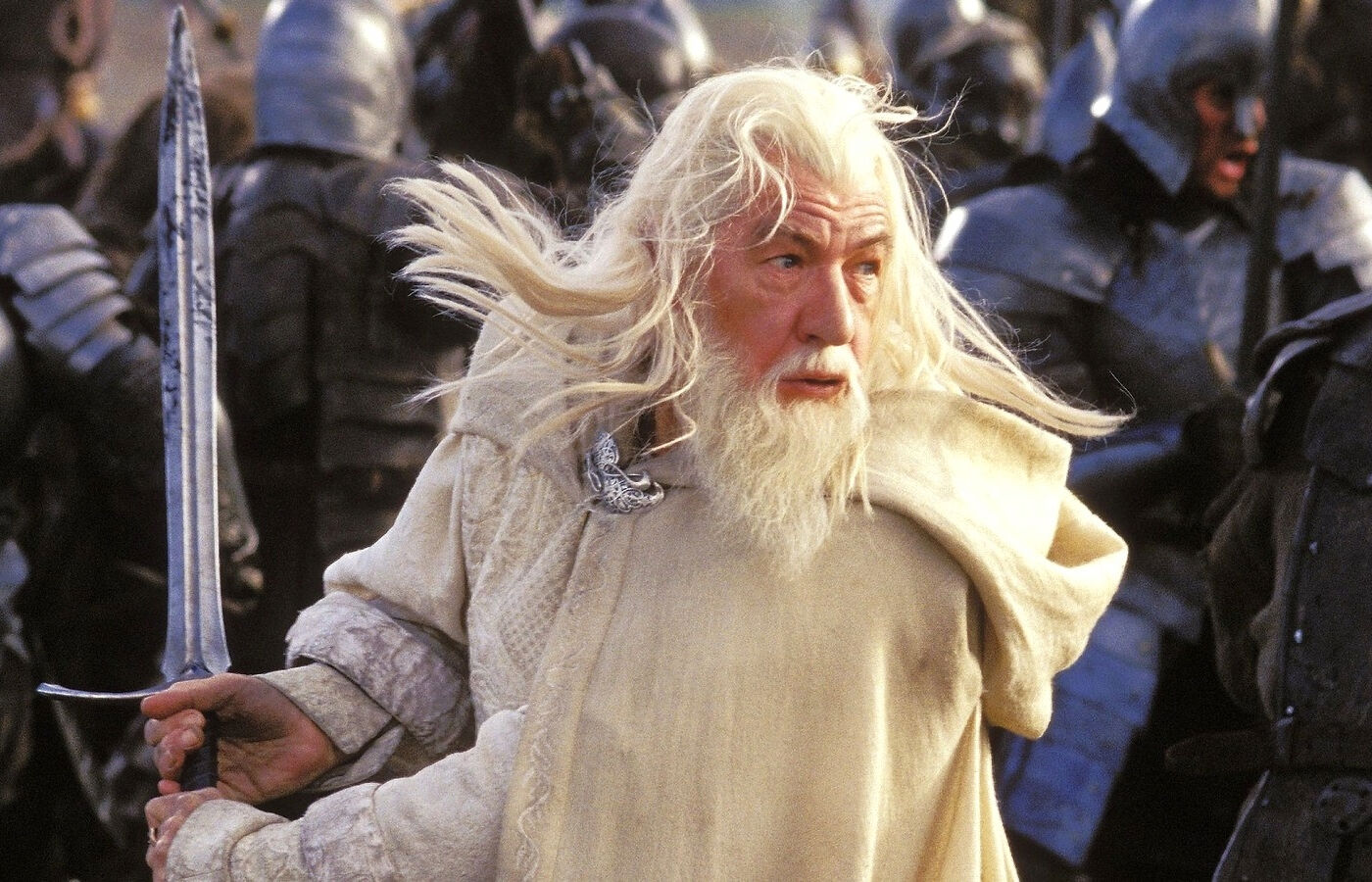 Ian McKellen es Gandalf en El Señor de los Anillos