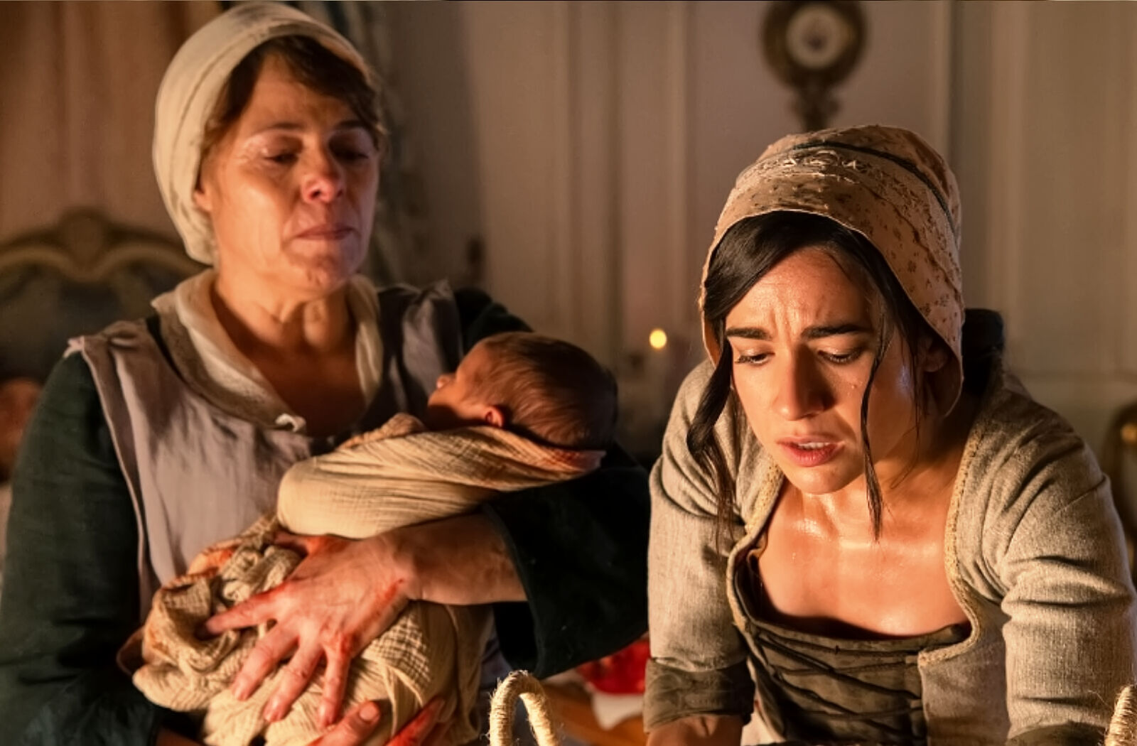 Pura y Petra fueron las mujeres encargadas de ayudar a Adriana en el parto, uno de los momentos más tensos de Valle Salvaje