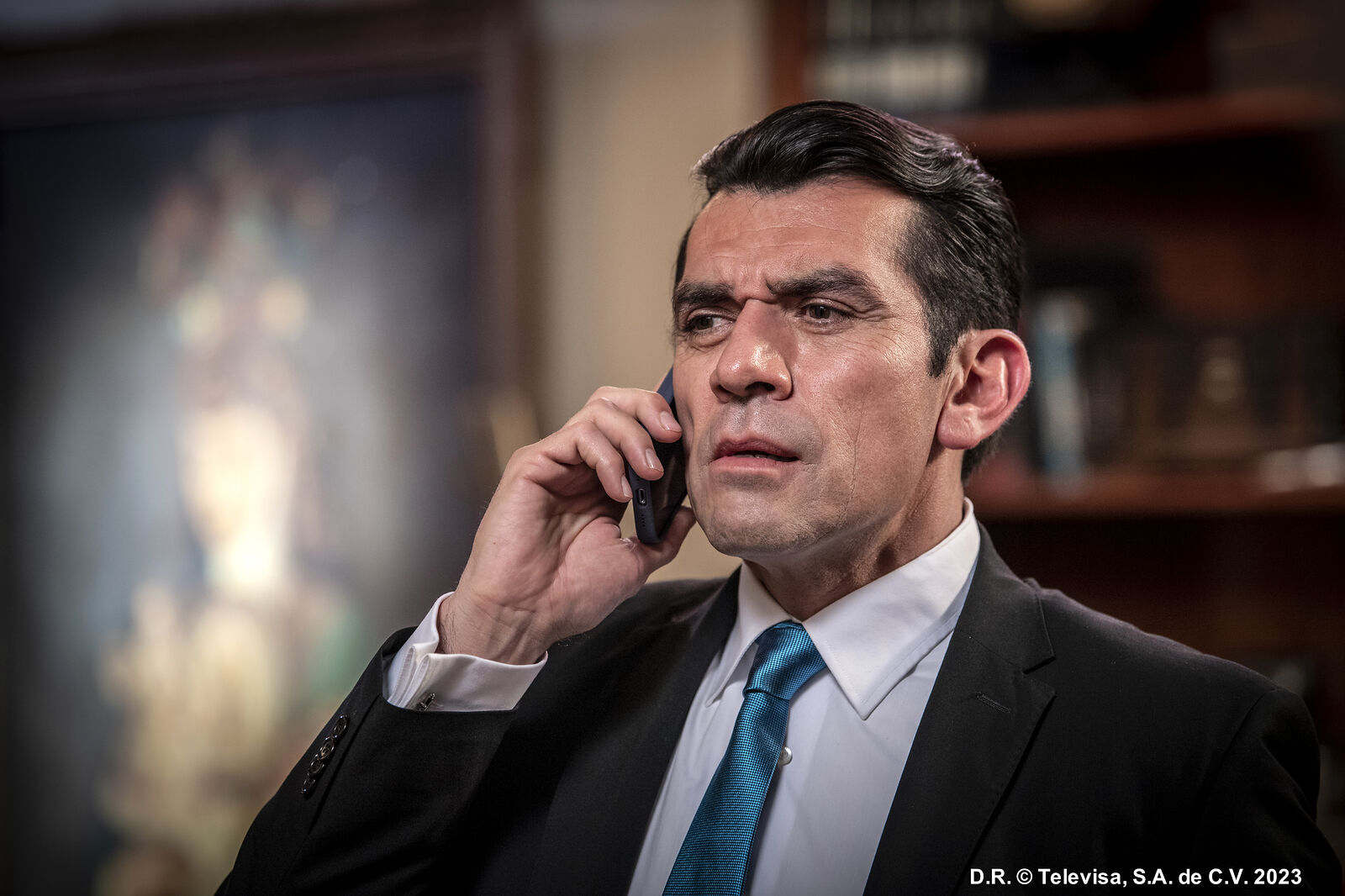 Armando Quiroga, interpretado por Jorge Salinas, es el gran dominador de San Juan en Perdona nuestros pecados