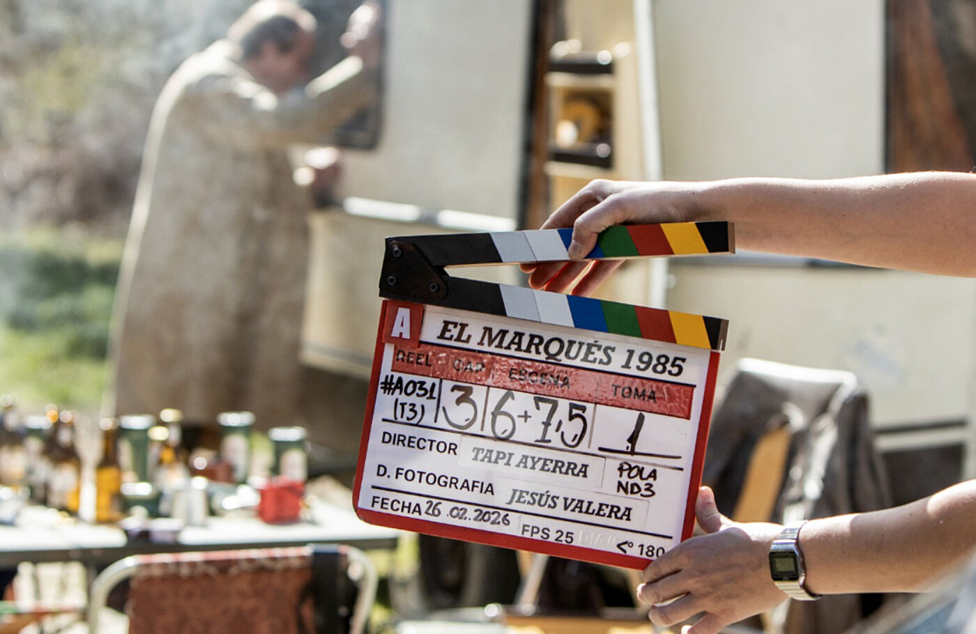 El Marqués, 1985, ya en rodaje