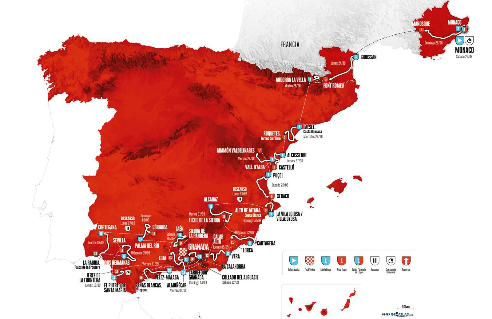 RTVE emitirá los finales de La Vuelta en La 1 o La 2, trastocando la parrilla vespertina