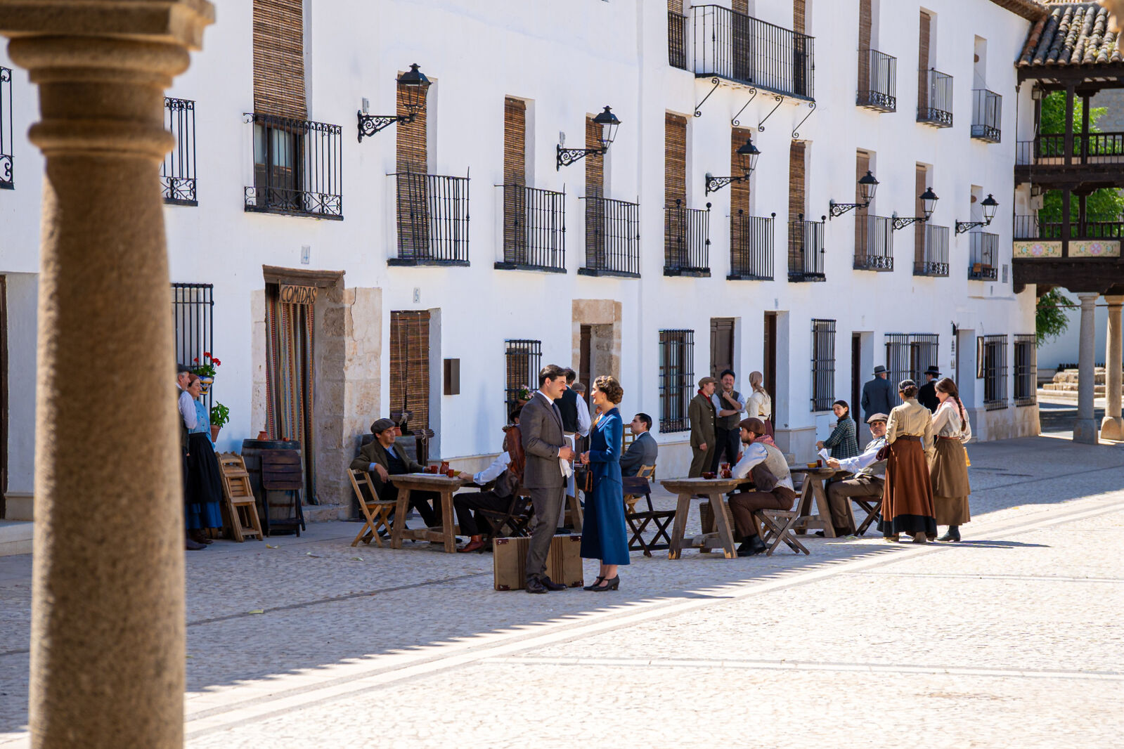 La Promesa rodó la escapada de Manuel y Julieta en Tembleque