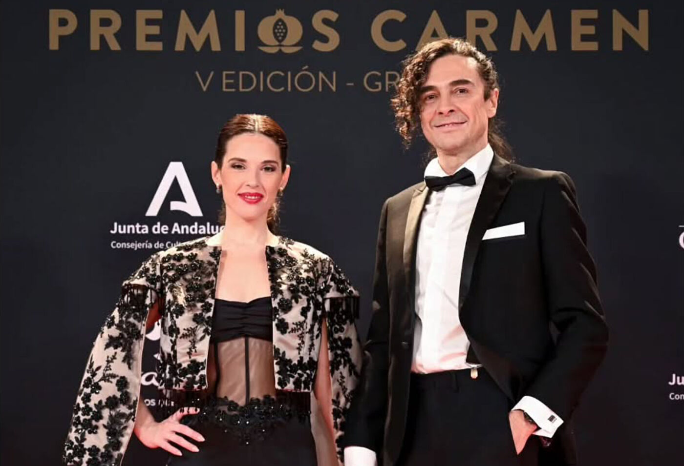 Nazareth Troya y José Manuel Seda, en la última edición de los Premios Carmen