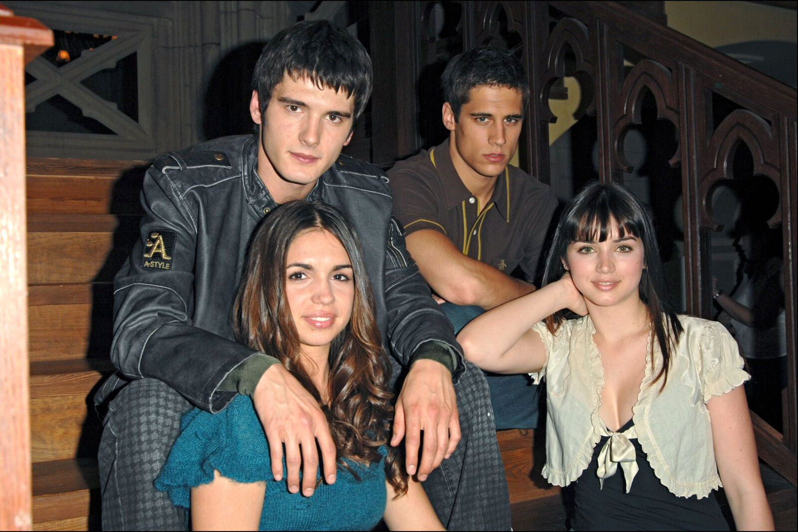 Yon González, Martiño Rivas, Elena Furiase y Ana de Armas, protagonistas de El internado
