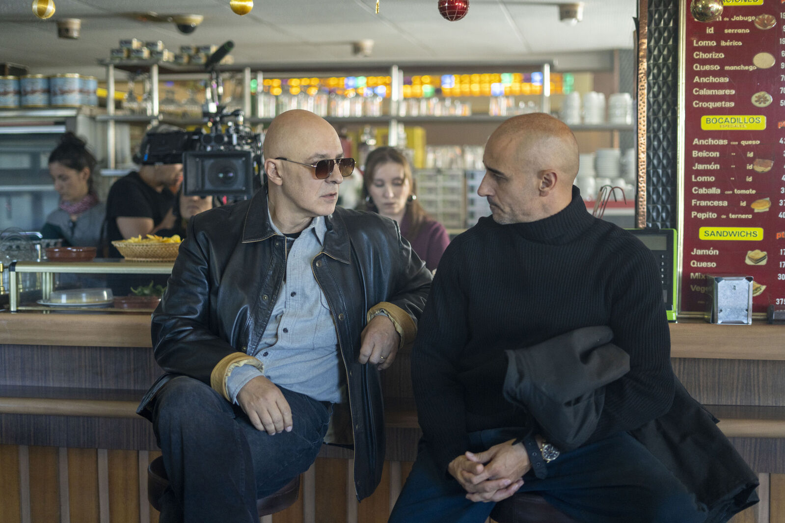 Roberto Álamo y Alain Hernández durante el rodaje de Casper