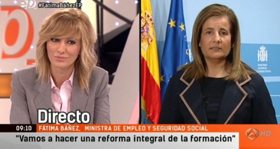 Susanna Griso pide a Fátima Báñez que no convierta la entrevista en uno de sus mitines