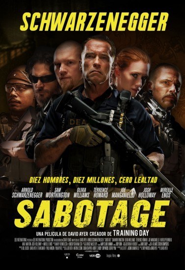 Sabotage, la nueva película de Arnold Schwarzenegger, este jueves en Días de cine