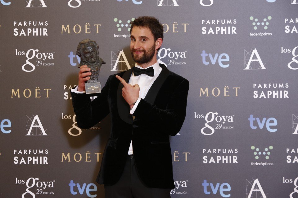 Dani Rovira, mejor actor revelación por Ocho apellidos vascos en los Goya 2015