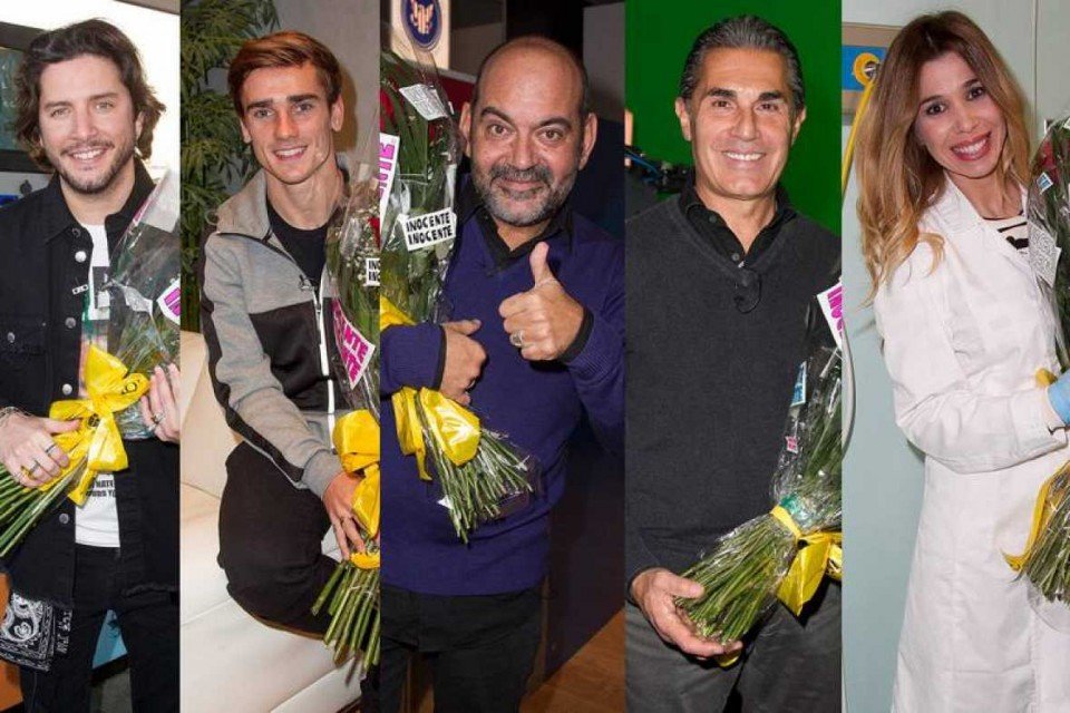 Manuel Carrasco, Antoine Griezmann, José Corbacho, Sergio Scariolo y Natalia, inocentes 2016
