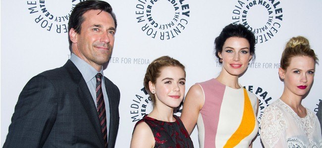 Jon Hamm, Kiernan Shipka, January Jones y Jessica Paré en el Paley Center for Media