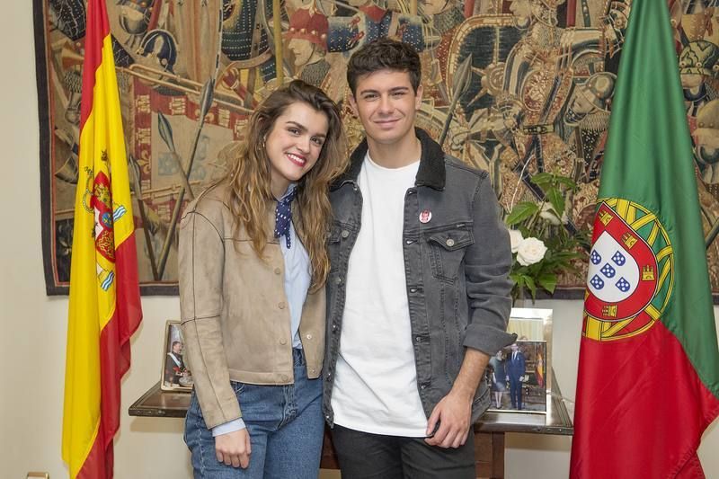 El embajador de Portugal en España recibe a Amaia y Alfred