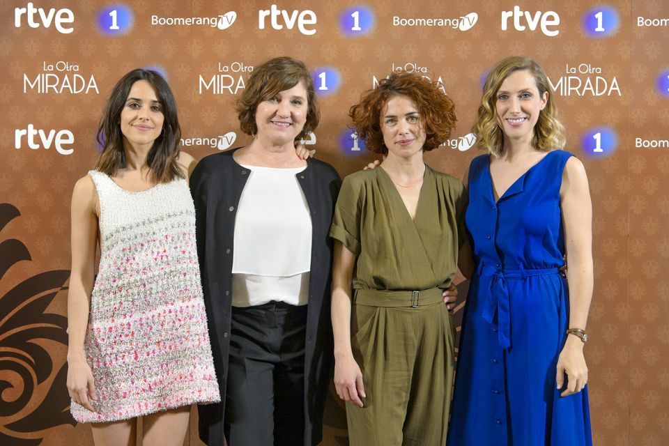 Macarena García, Ana Wagener, Patricia López Arnaiz y Cecilia Freire en la presentación de La otra mirada
