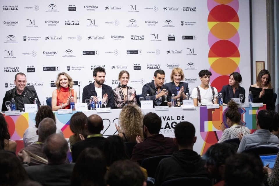 Rueda de prensa de Instinto en la 22ª edición del Festival de Málaga