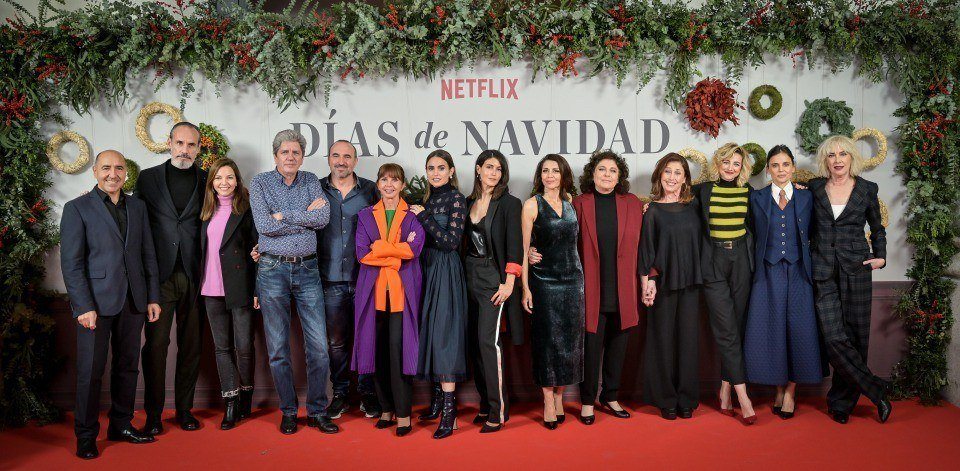 El reparto de Días de Navidad celebra el preestreno de la serie en Madrid