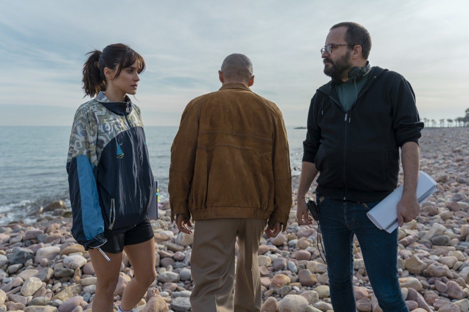 Imagen de rodaje de Paraíso, la nueva serie de Movistar+