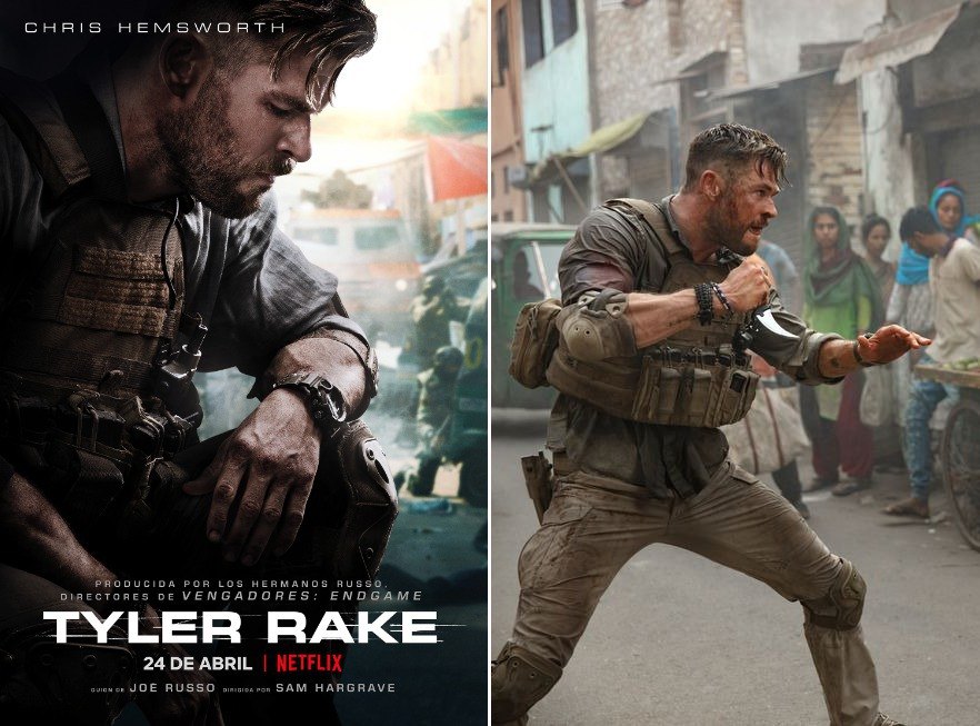 Chris Hemsworth se convierte en el nuevo héroe de acción de Netflix con la película Tyler Rake