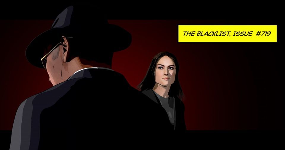 Imagen animada de James Spader y Megan Boone en el último capítulo de la séptima temporada de The Blacklist