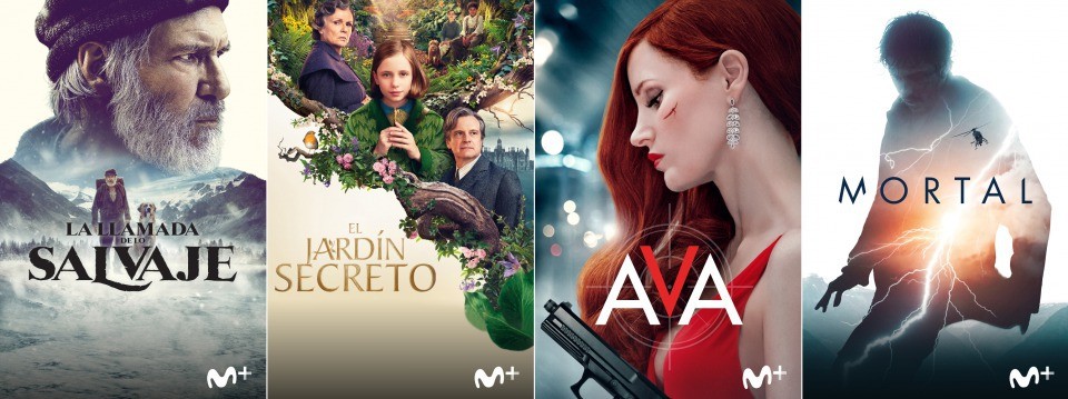 La llamada de lo salvaje, El jardín secreto, Ava y Mortal, películas de estreno en diciembre en Movistar+