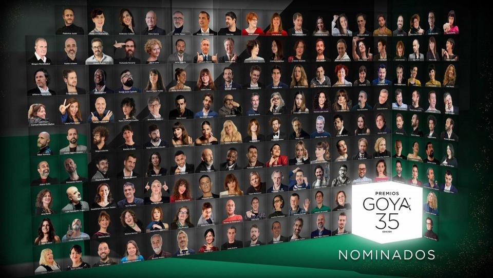 La foto de los nominados a los Premios Goya del año mas atípico