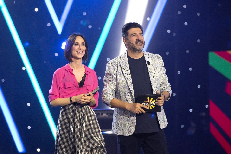 Julia Varela y Tony Aguilar presentaron Destino Eurovisión el pasado 20 de febrero