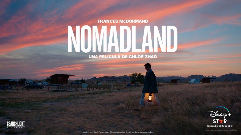Nomadland, la gran triunfadora de los Oscar con tres estatuillas, llega el 30 de abril a Movistar+ a través de Disney+