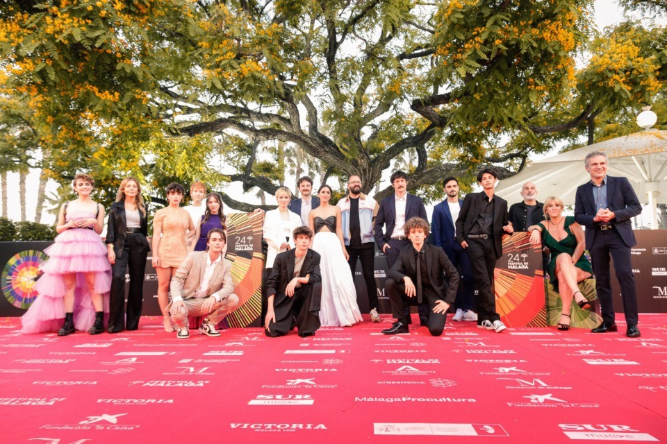 Todo el equipo de Paraíso asistió a la presentación en el Festival de Málaga
