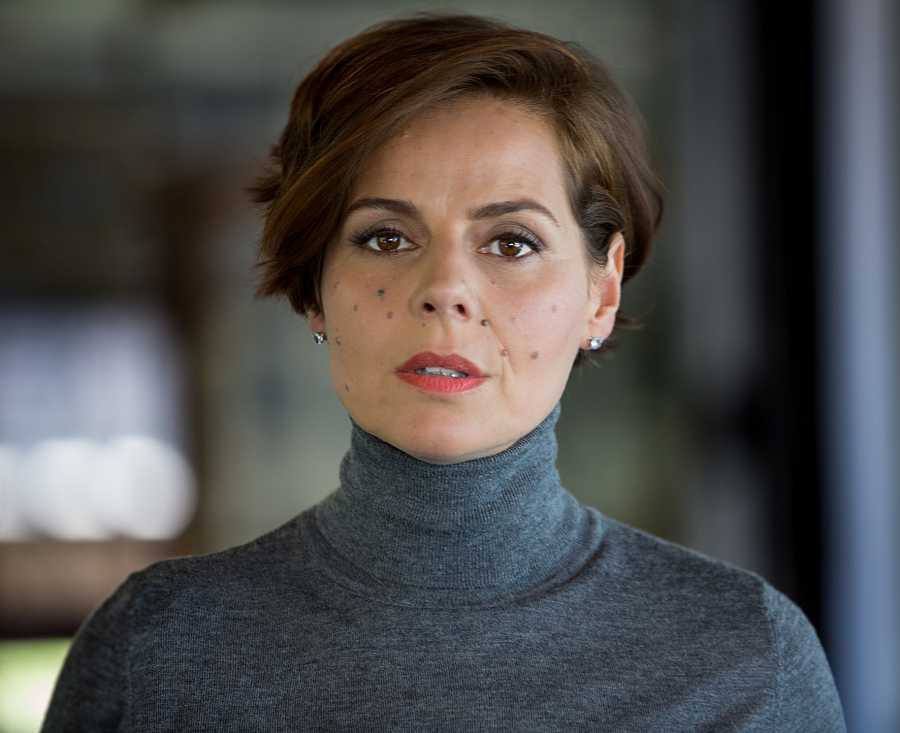 Miryam Gallego en una de las primeras imágenes del rodaje de Sequía