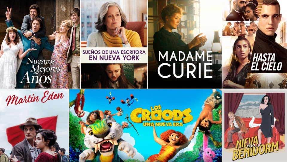 Hasta el cielo, Madame Curie, Nieva en Benidorm o Los Croods: una nueva era, películas de estreno en julio en Movistar+