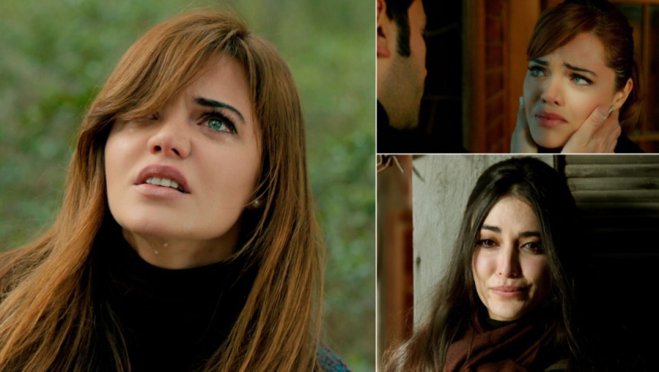 Demir descubre la traición de Züleyha con Yilmaz y se la lleva para matarla, en Tierra amarga
