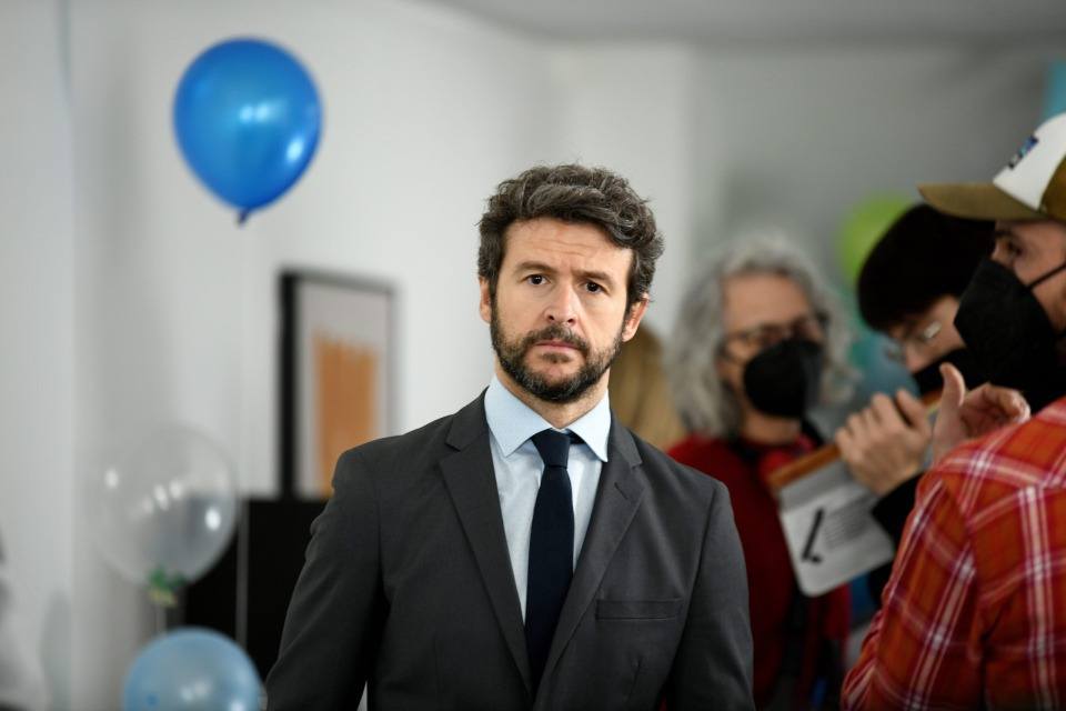 Diego Martín en el rodaje de la segunda temporada de Supernormal