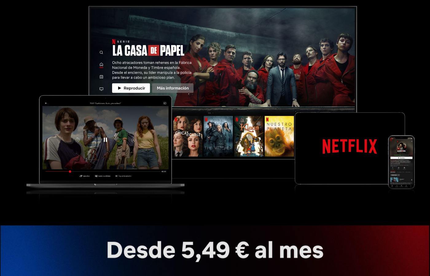 El nuevo plan de Netflix por 5,49€ al mes con publicidad