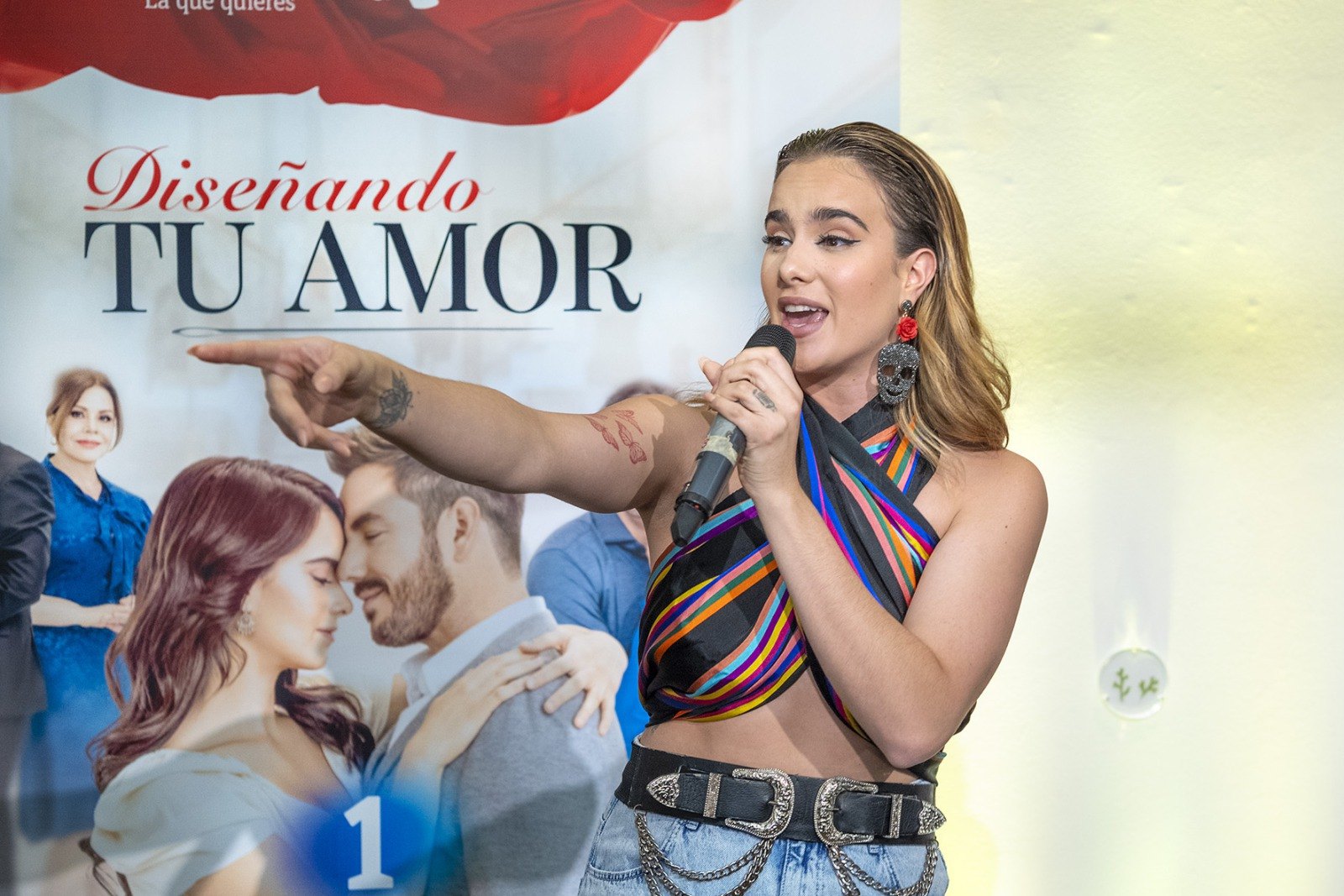Gala Montes, la gran protagonista de Diseñando tu amor durante su actuación en Madrid