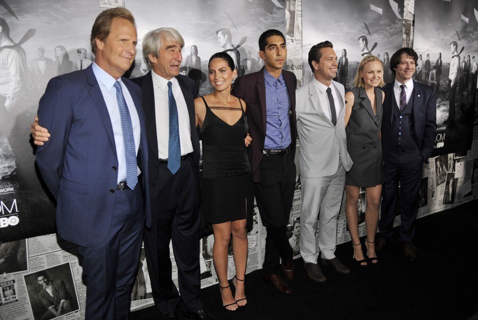 Los actores de The Newsroom posan en el photocall de la presentación de la segunda entrega de la serie